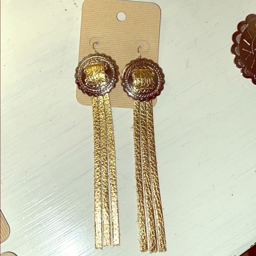 Concho earrings